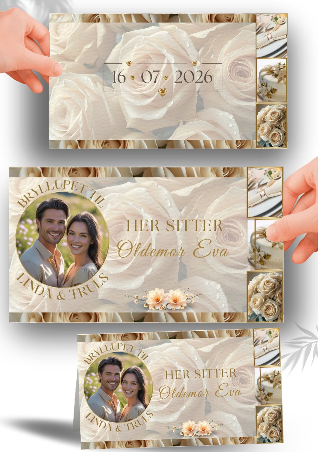 BORDKORT TIL BRYLLUP