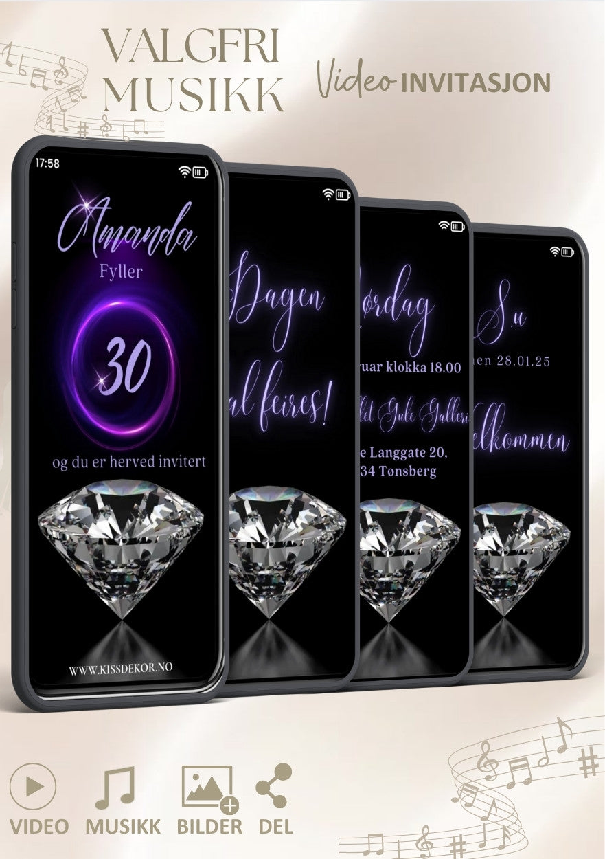 VIDEO INVITASJON BURSDAG