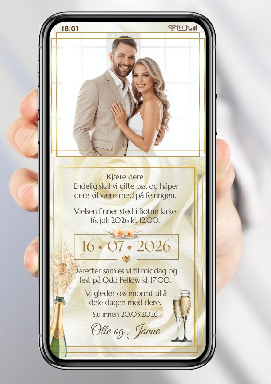 BRYLLUP INVITASJON