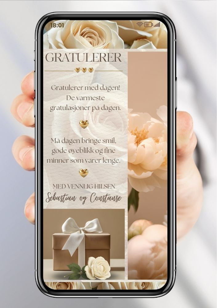 GRATULER MED DAGEN PÅ SMS