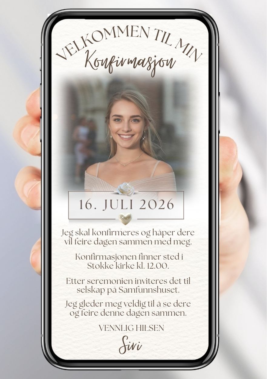 INVITASJON TIL KONFIRMASJON