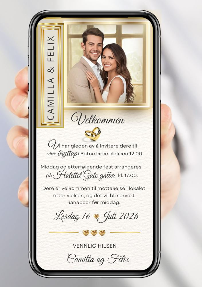 BRYLLUP INVITASJON