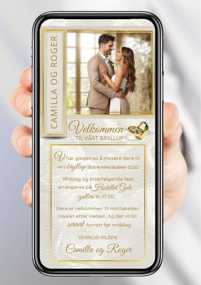 BRYLLUP INVITASJON