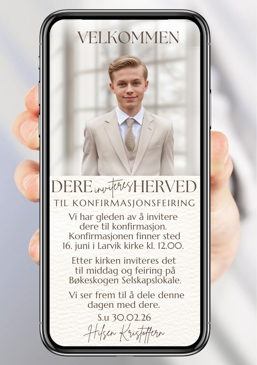 INVITASJON KONFIRMASJON