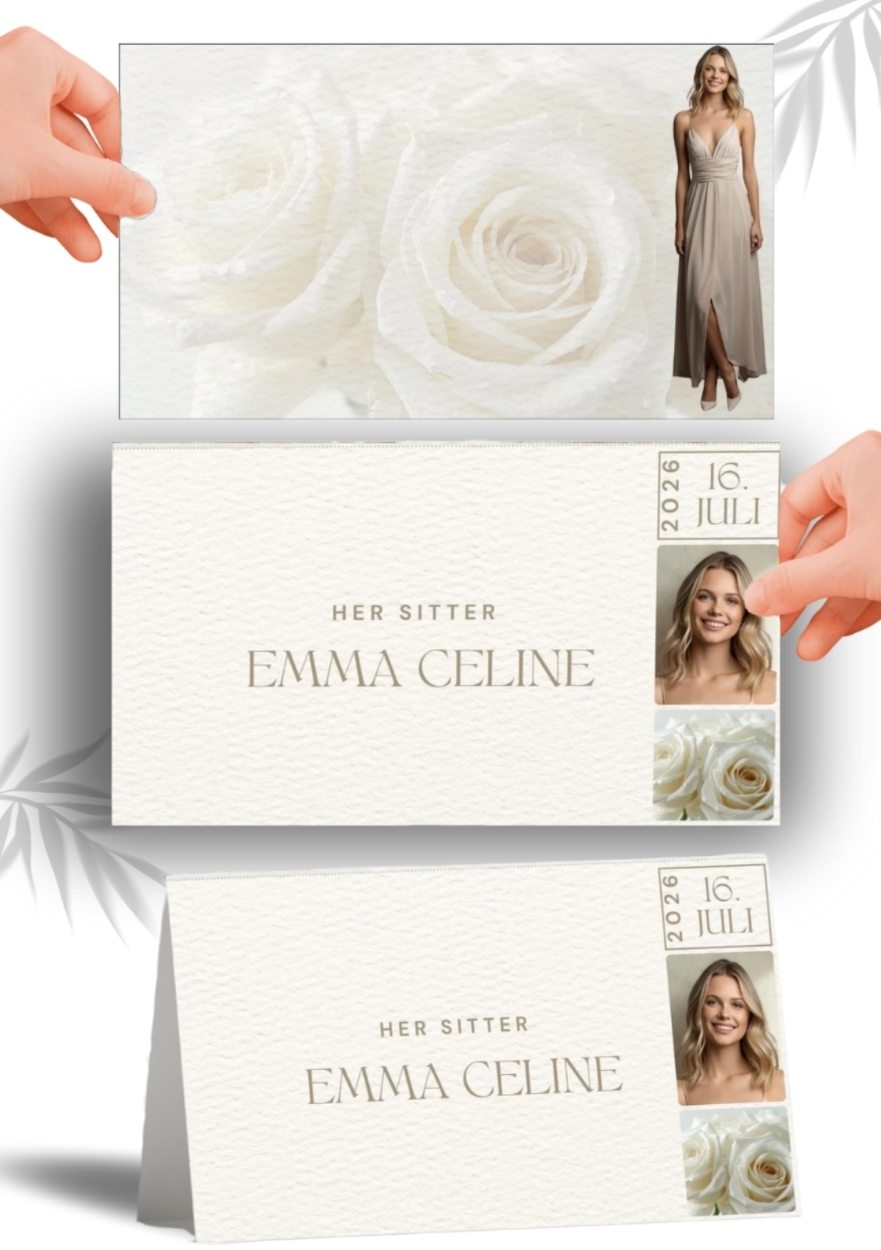 BORDKORT KONFIRMASJON