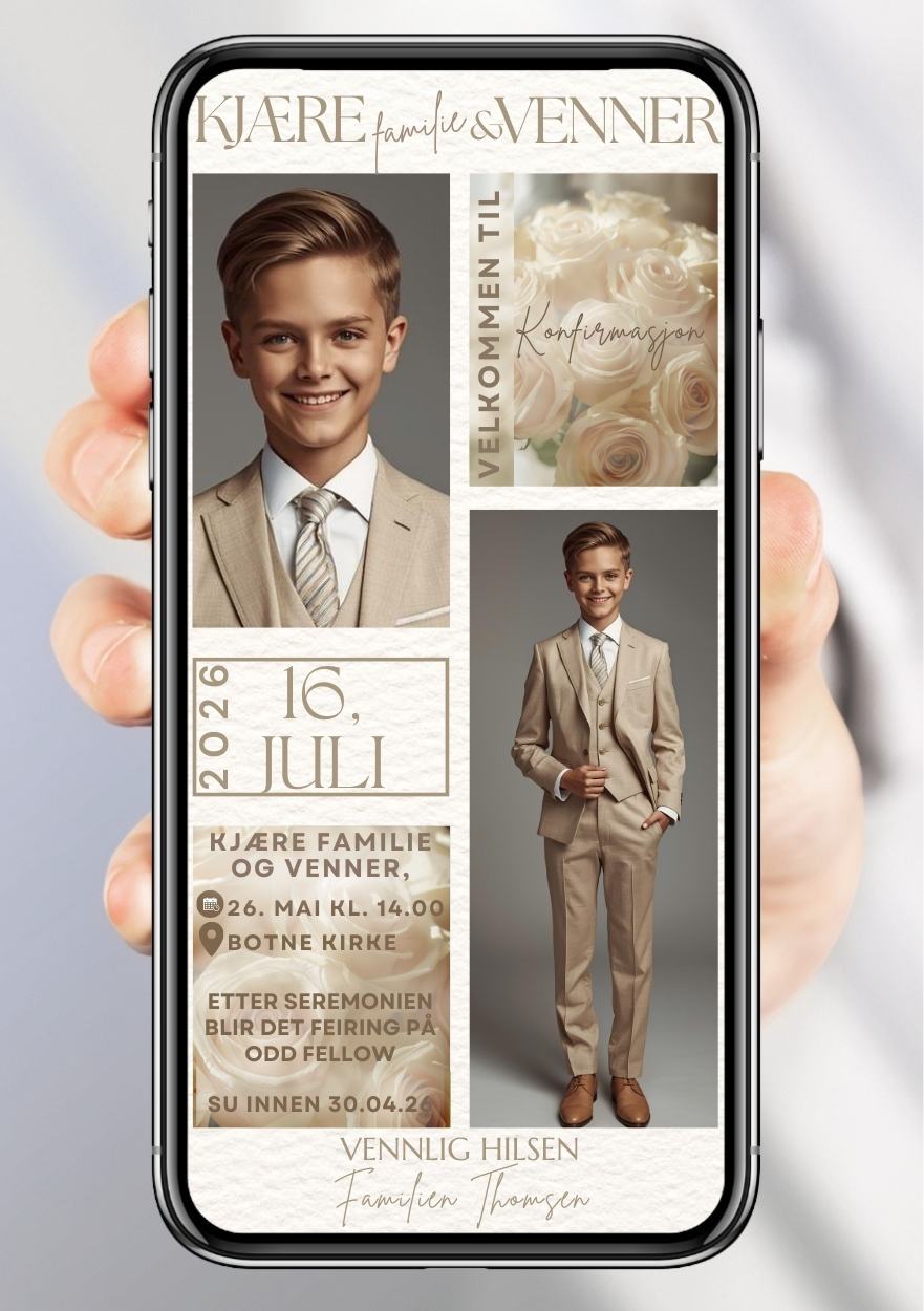 INVITASJON KONFIRMASJON