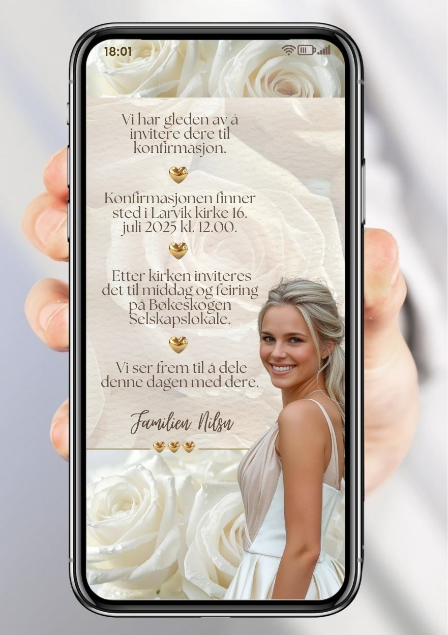 SMS INVITASJON KONFIRMASJON