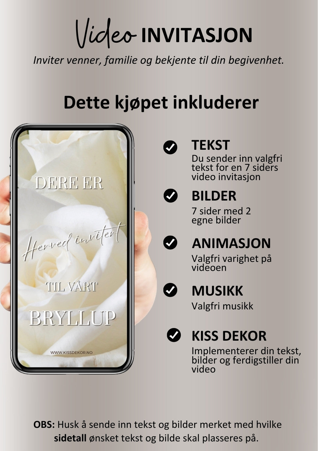 VIDEO INVITASJON BRYLLUP