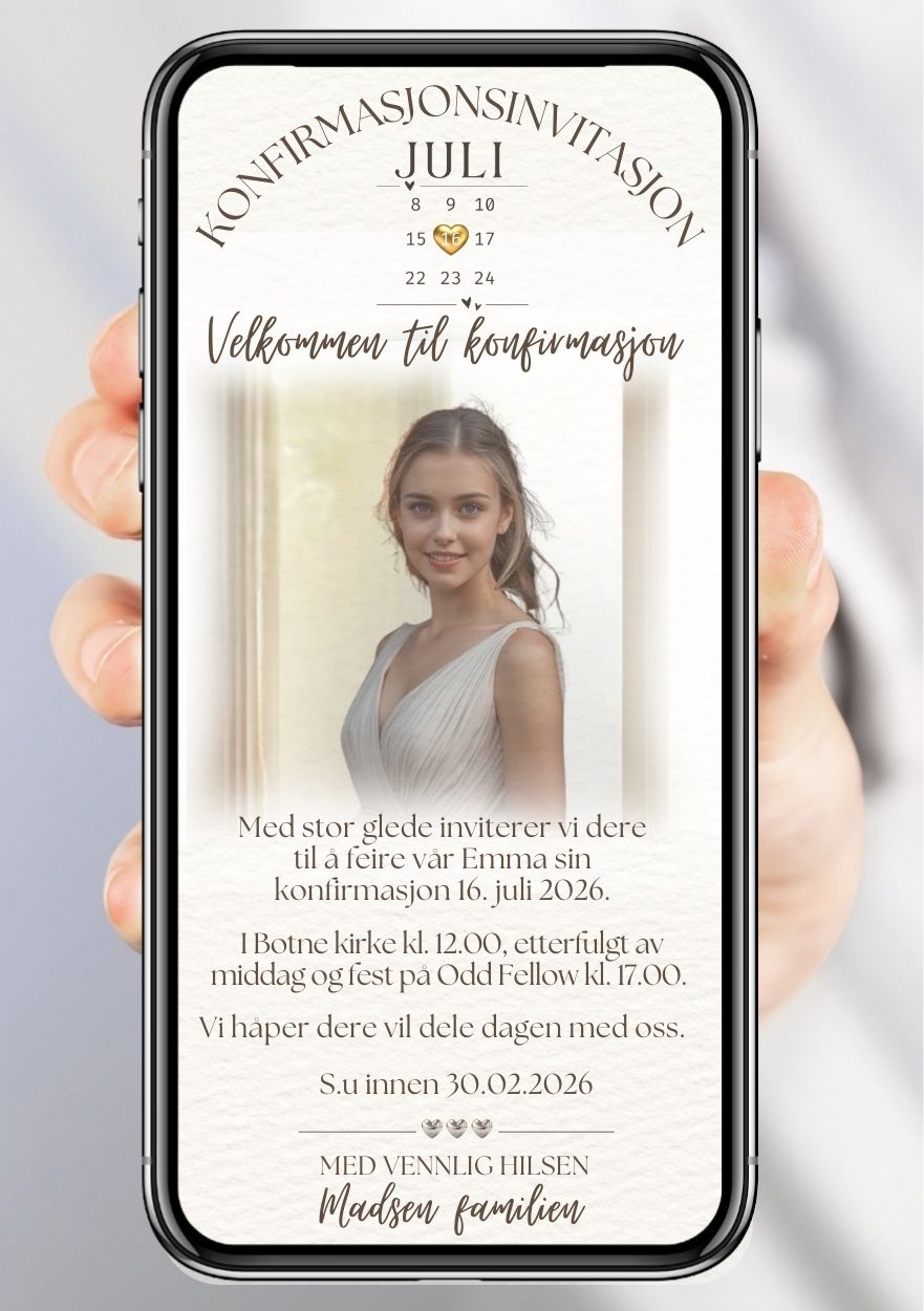 INVITASJON KONFIRMASJON