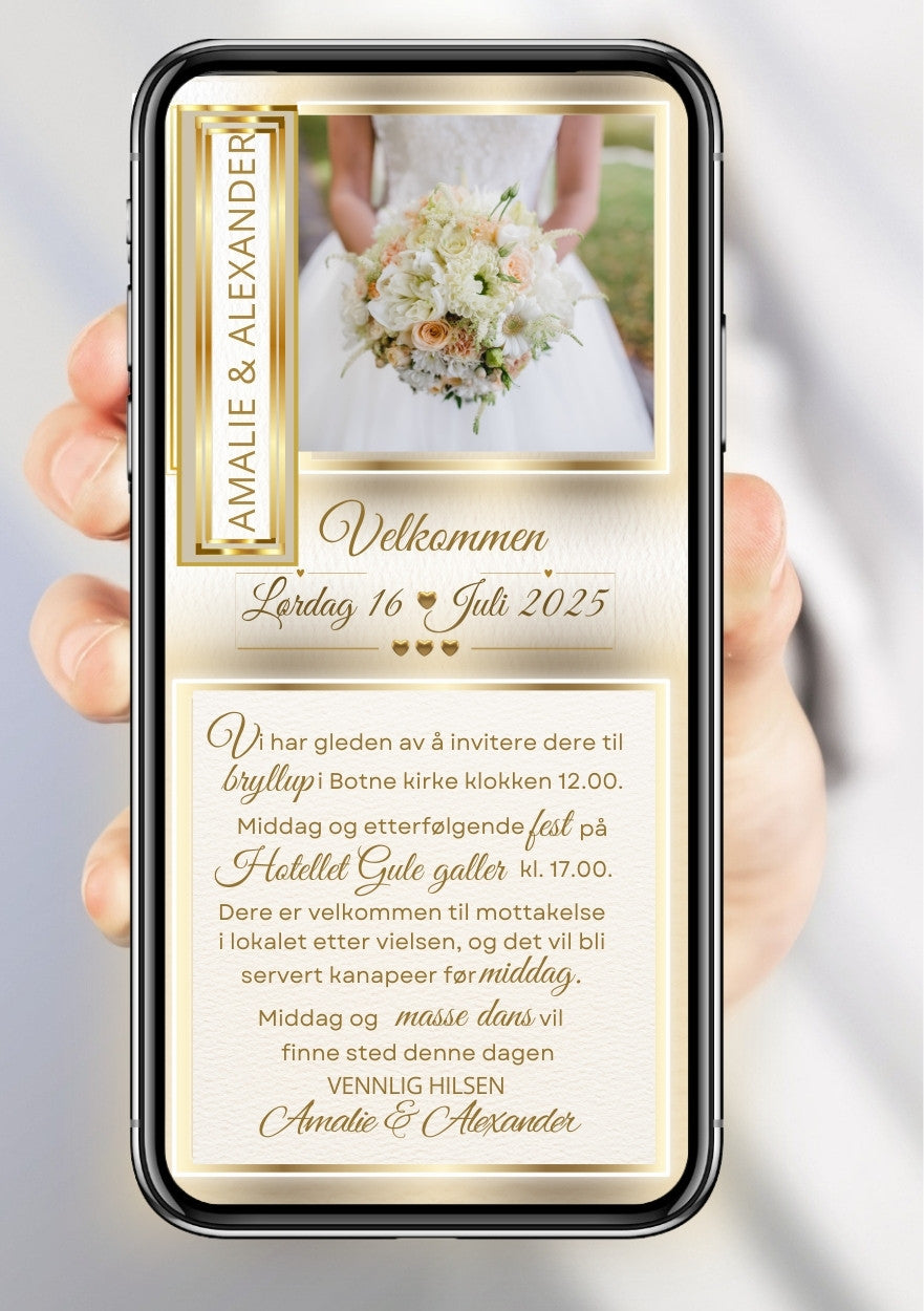 BRYLLUP INVITASJON