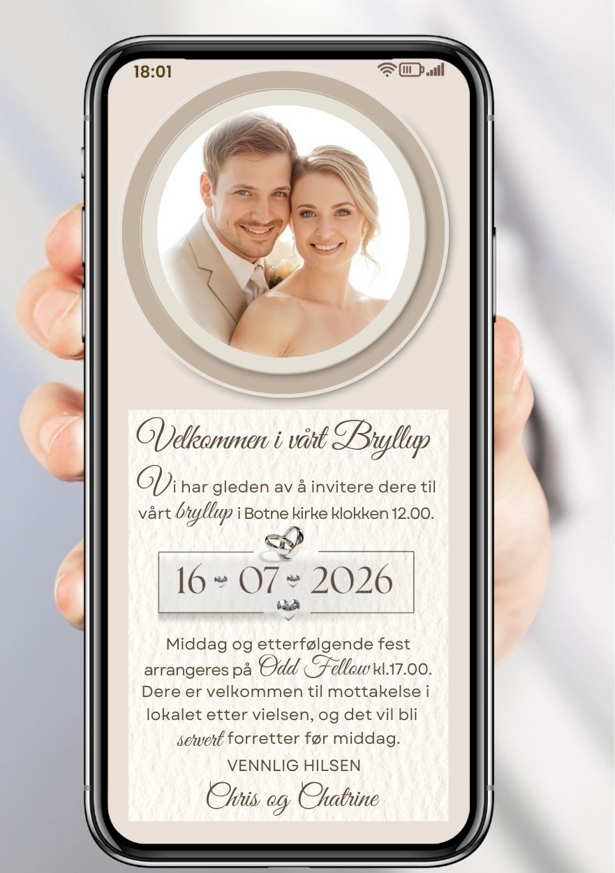 BRYLLUP INVITASJON