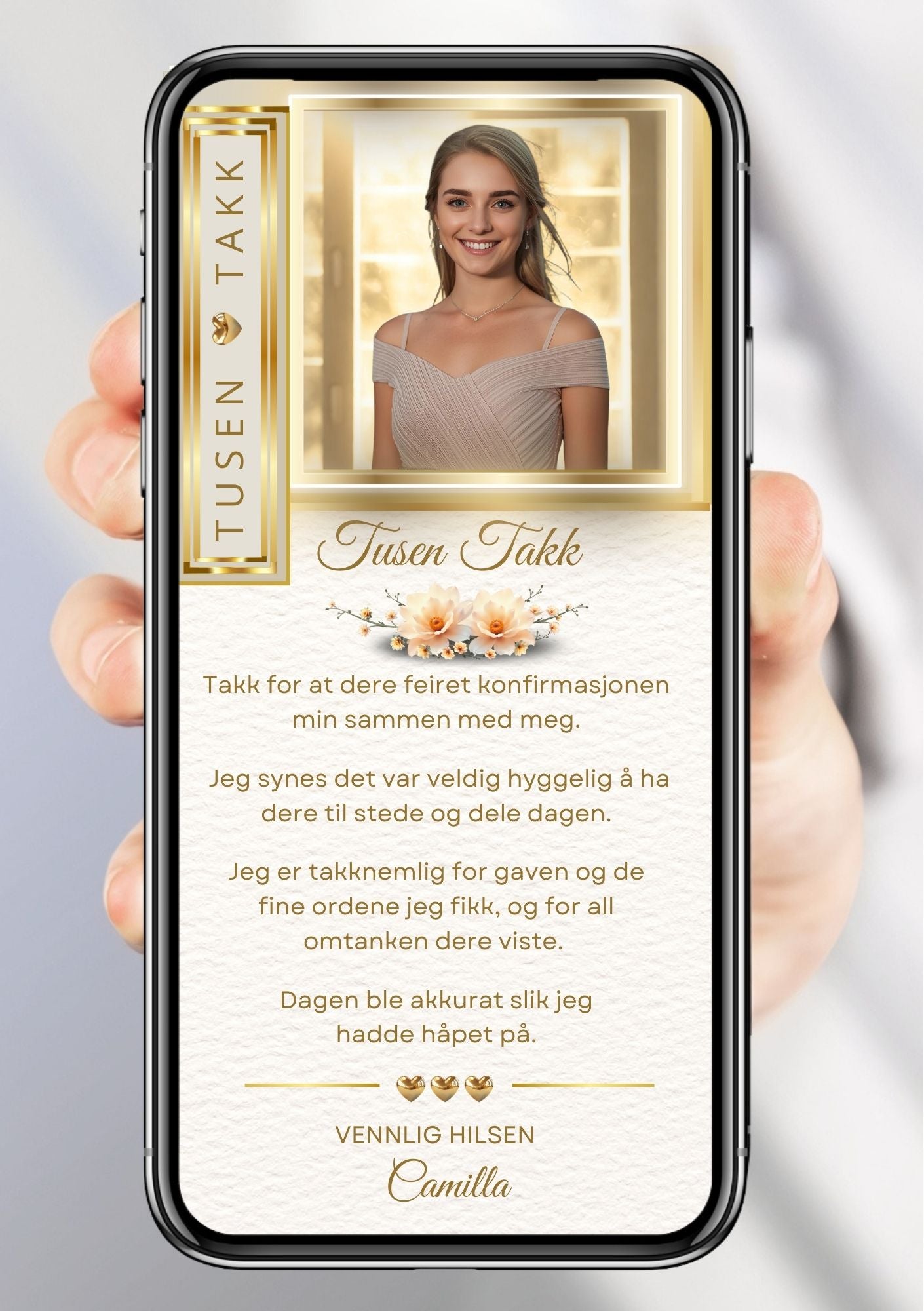 TAKKEKORT KONFIRMASJON