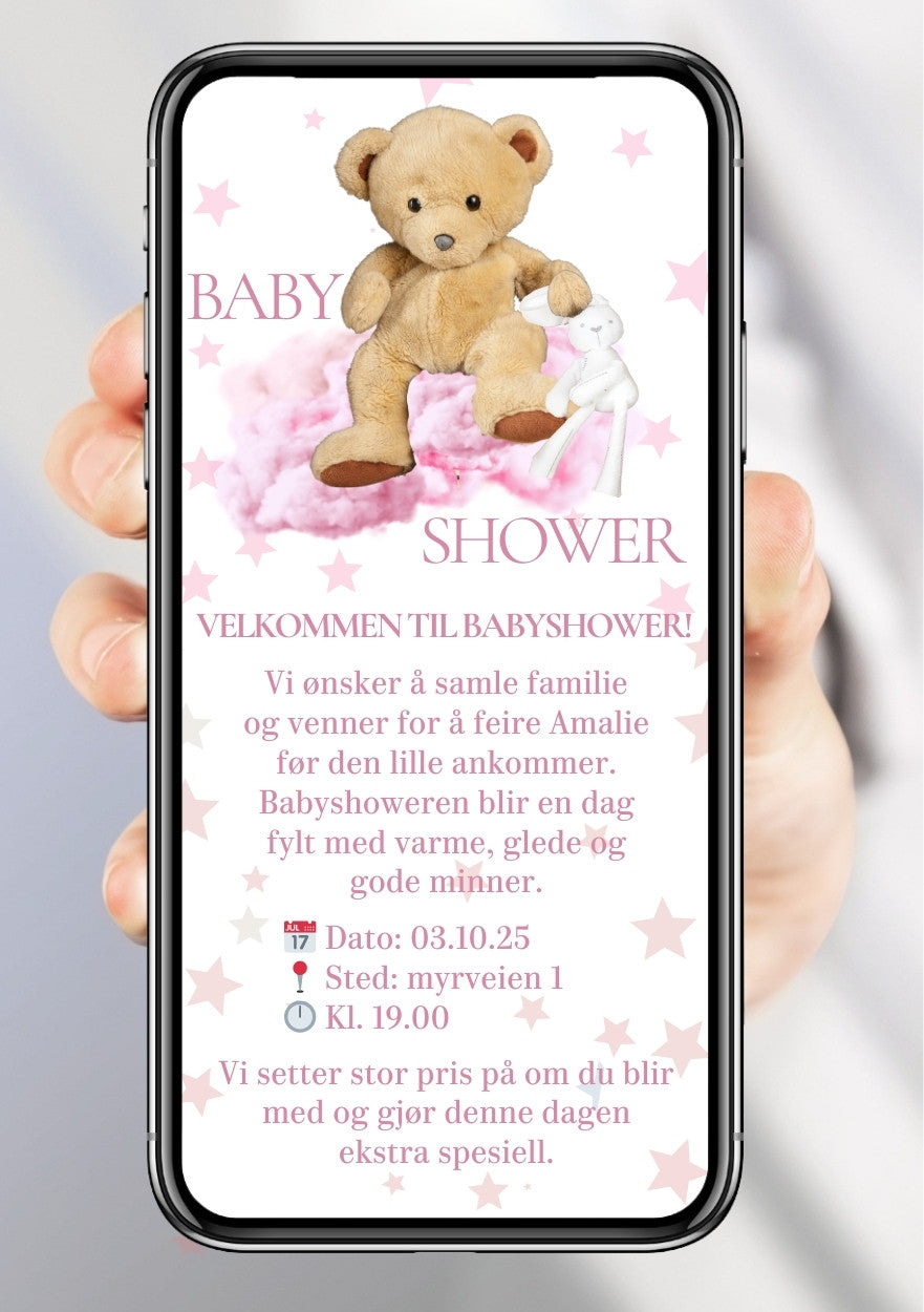 BABYSHOWER INVITASJON