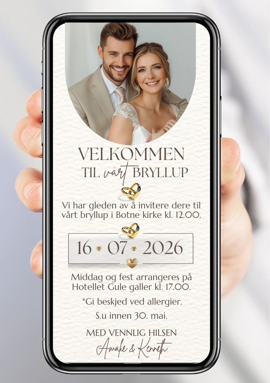 BRYLLUP INVITASJON
