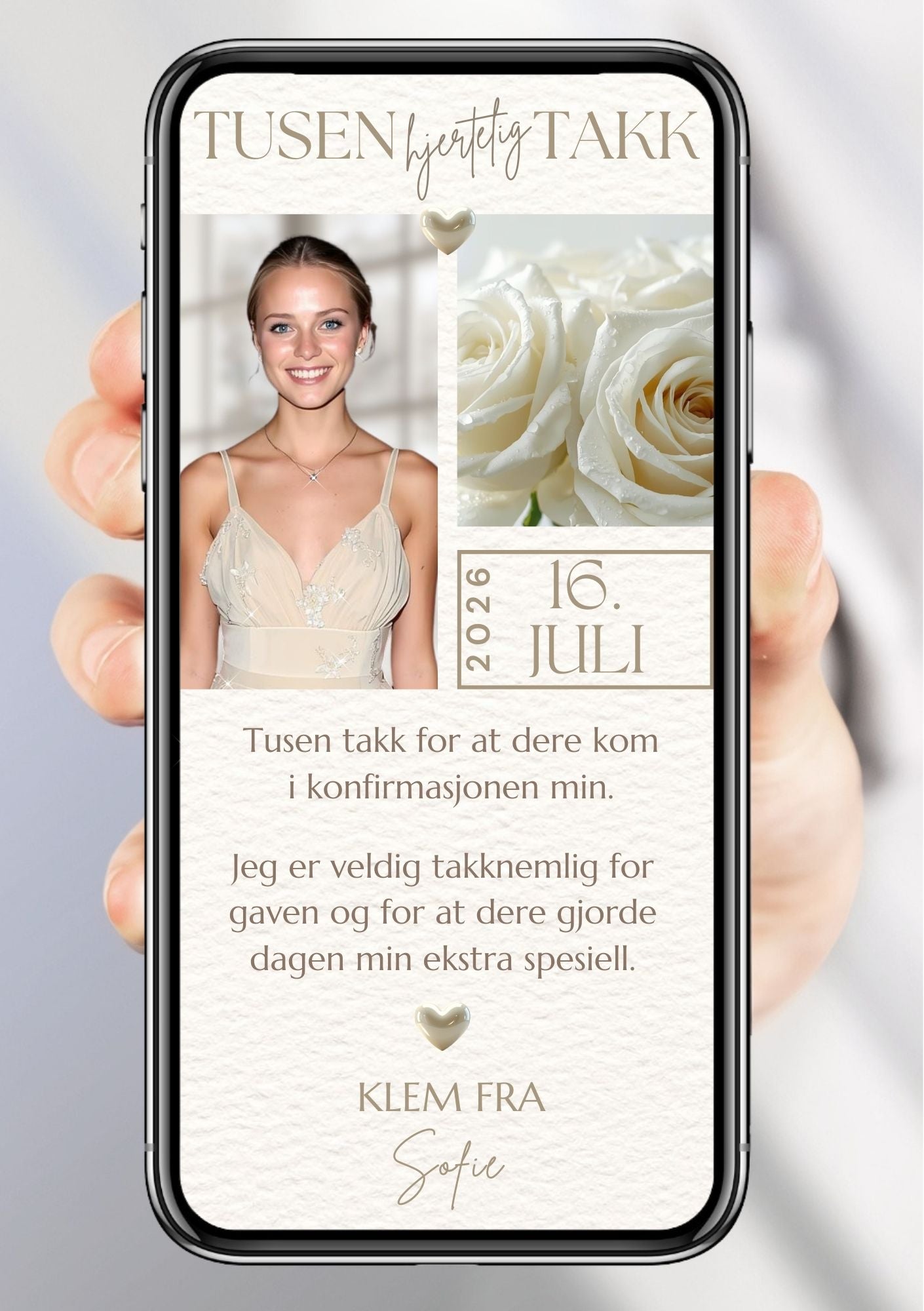 TAKKEKORT KONFIRMASJON