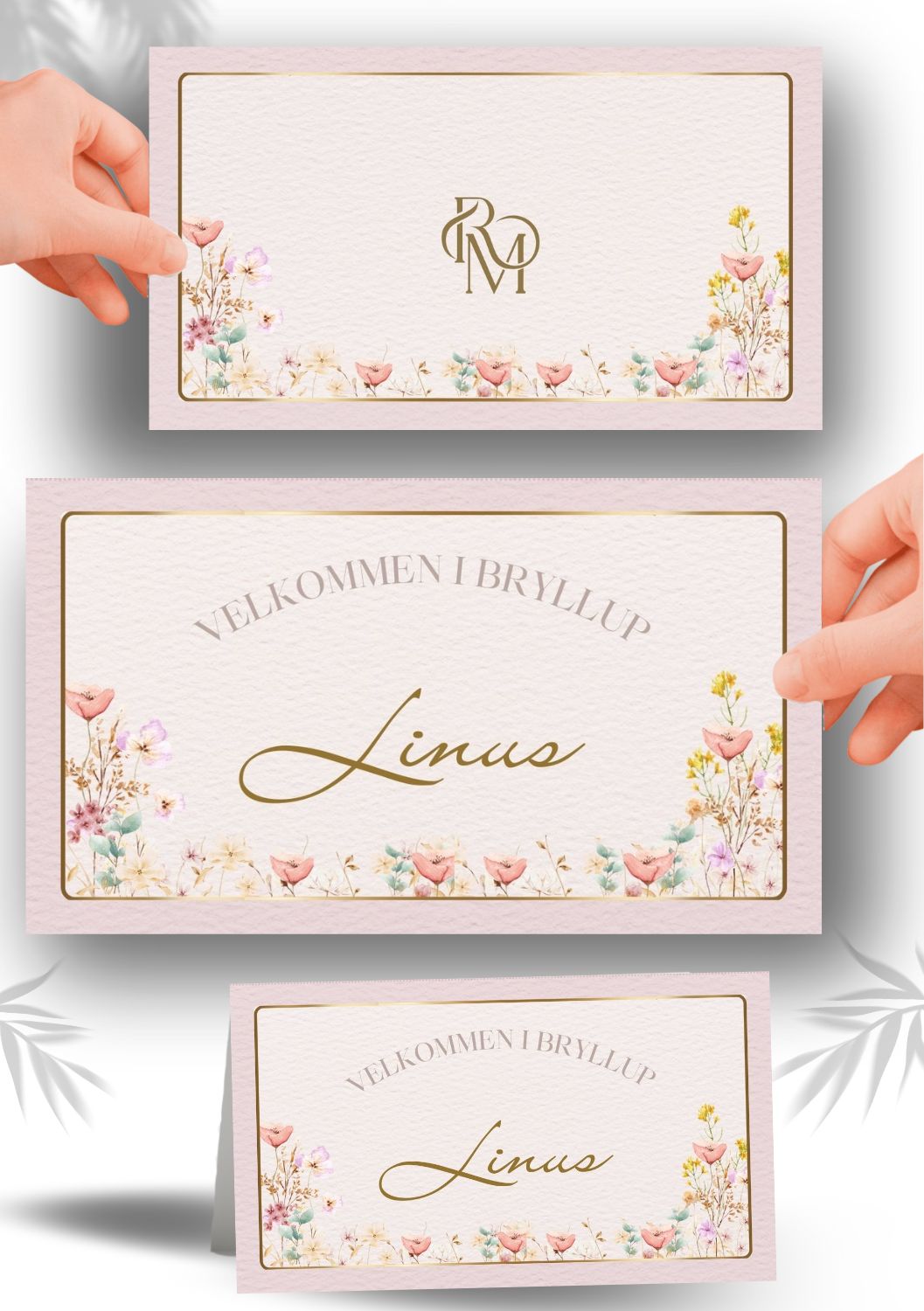 BORDKORT FOR BRYLLUP