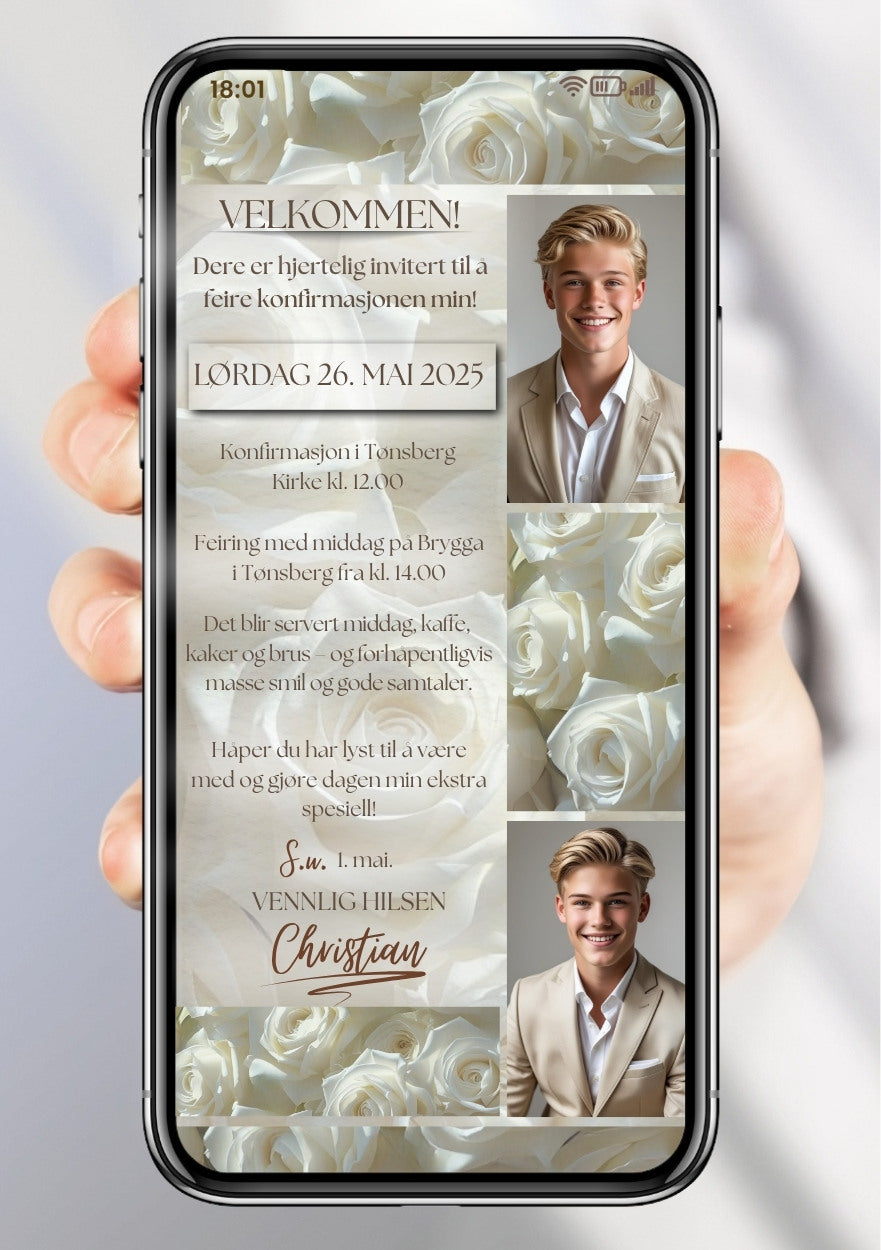 INVITASJON TIL KONFIRMASJON