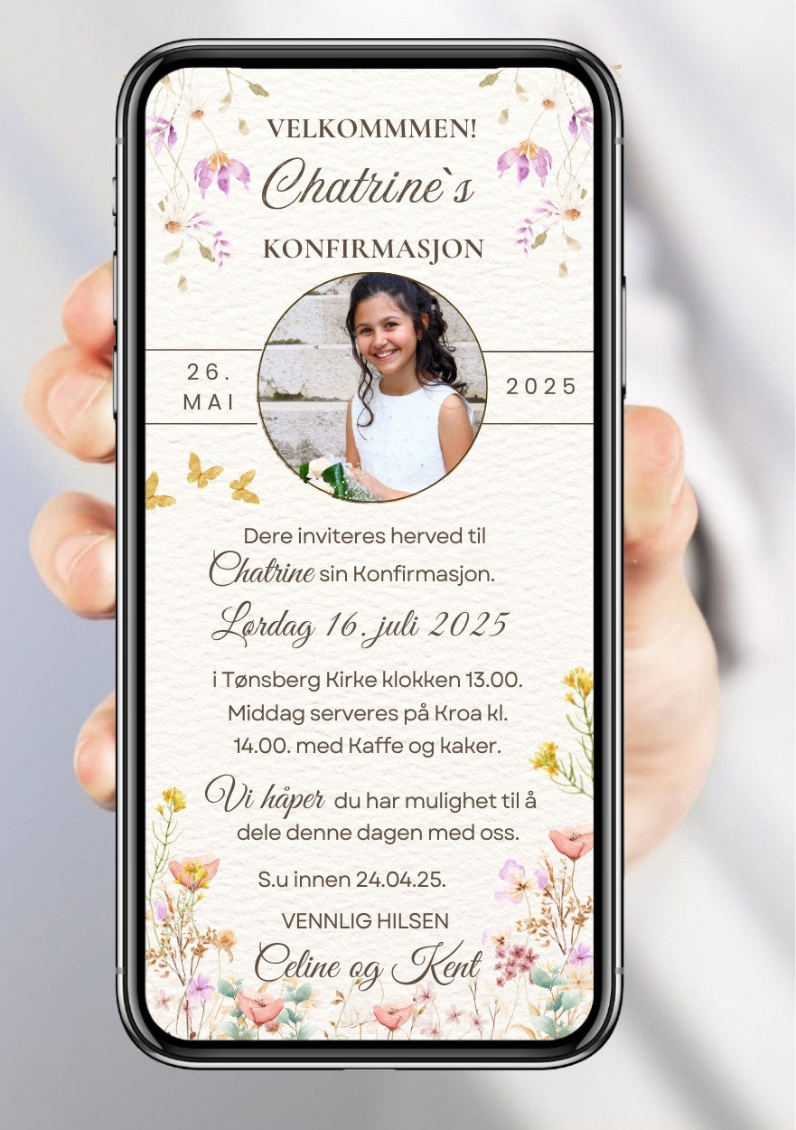 INVITASJON TIL KONFIRMASJON