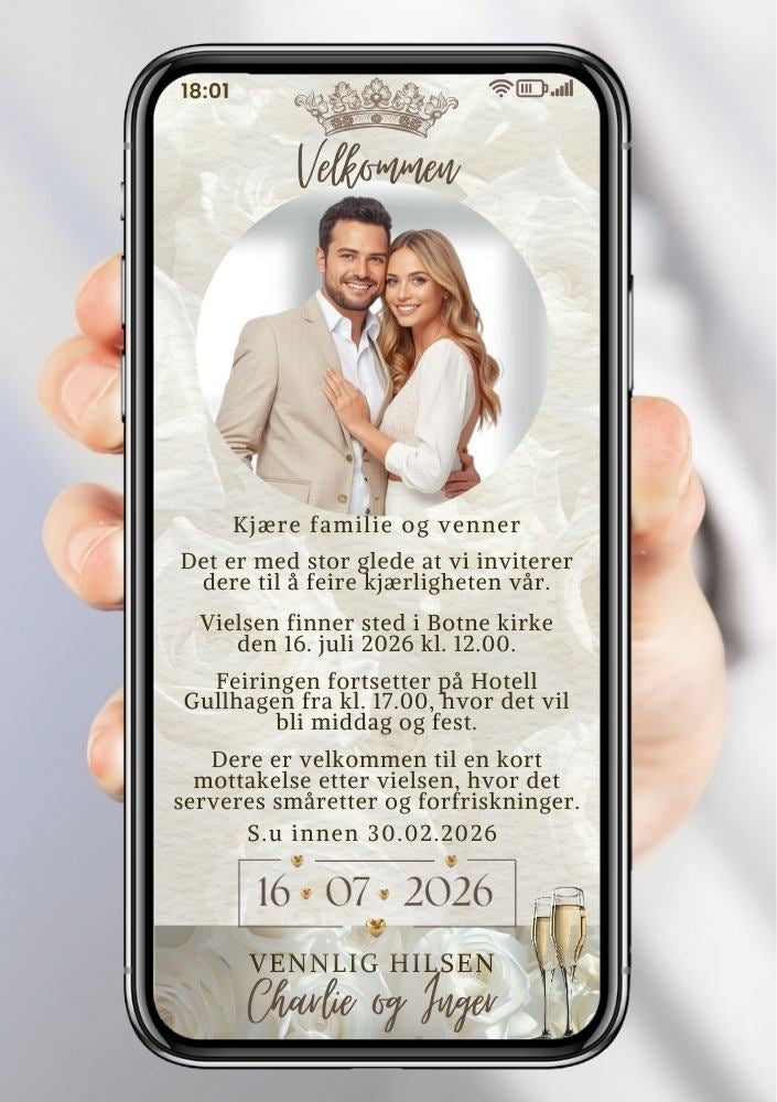 BRYLLUP INVITASJON
