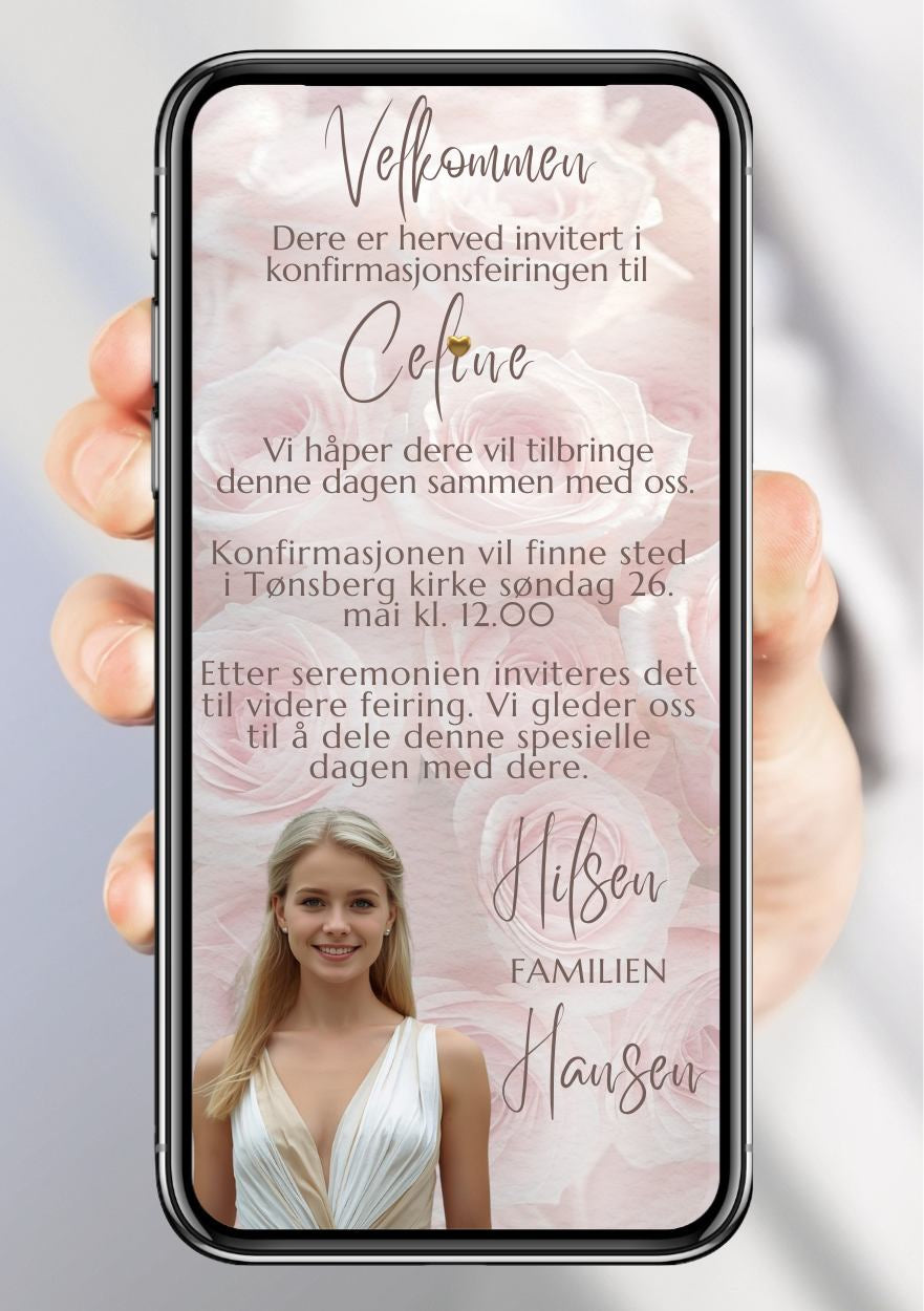 SMS INVITASJON KONFIRMASJON