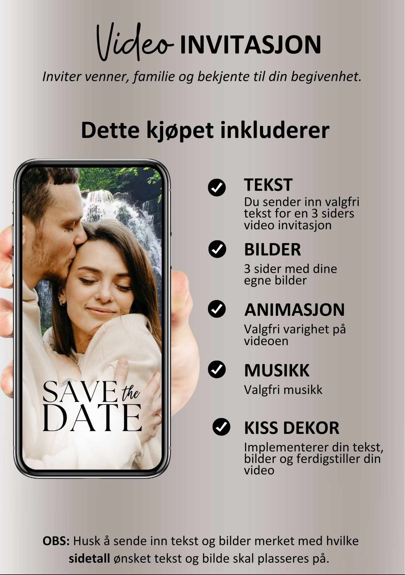 VIDEO INVITASJON BRYLLUP