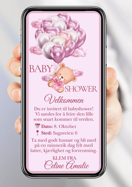 BABYSHOWER INVITASJON