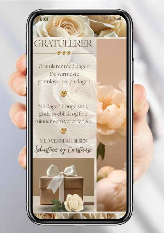 GRATULER MED DAGEN PÅ SMS