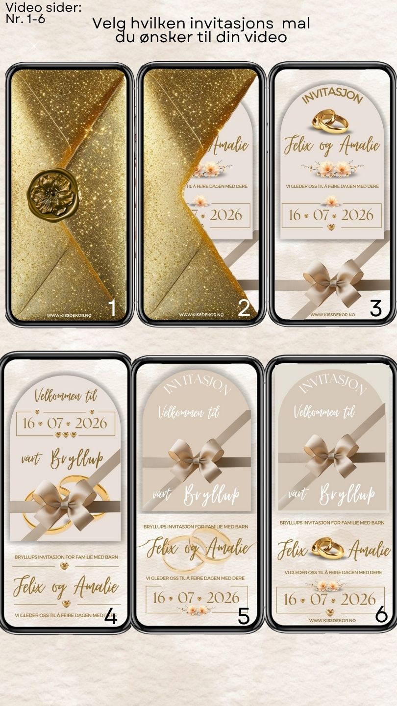 VIDEOINVITASJON BRYLLUP
