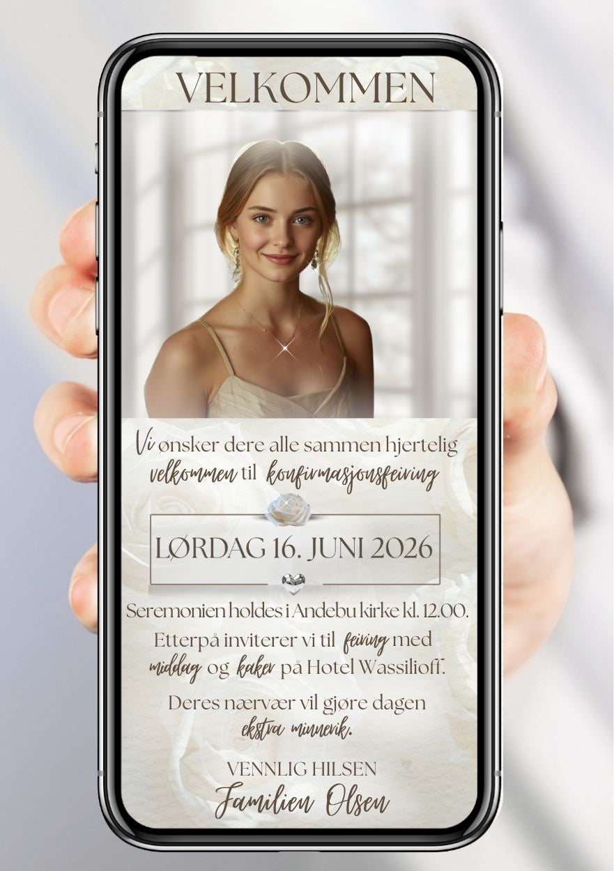 INVITASJON KONFIRMASJON