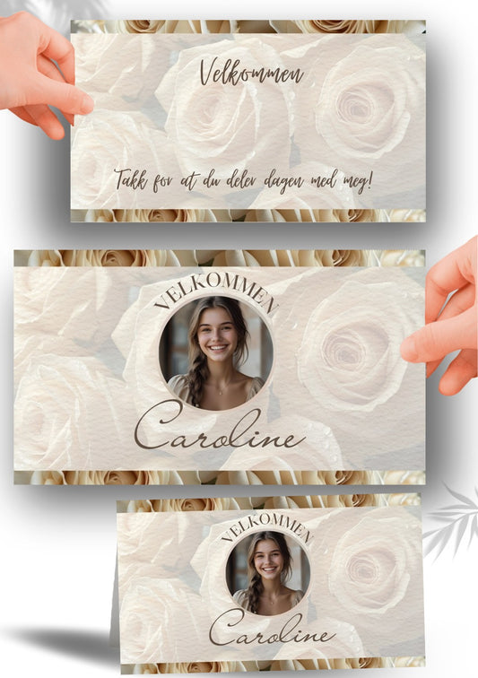 BORDKORT TIL KONFIRMASJON