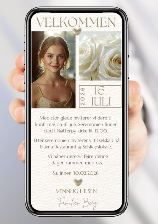 INVITASJON KONFIRMASJON