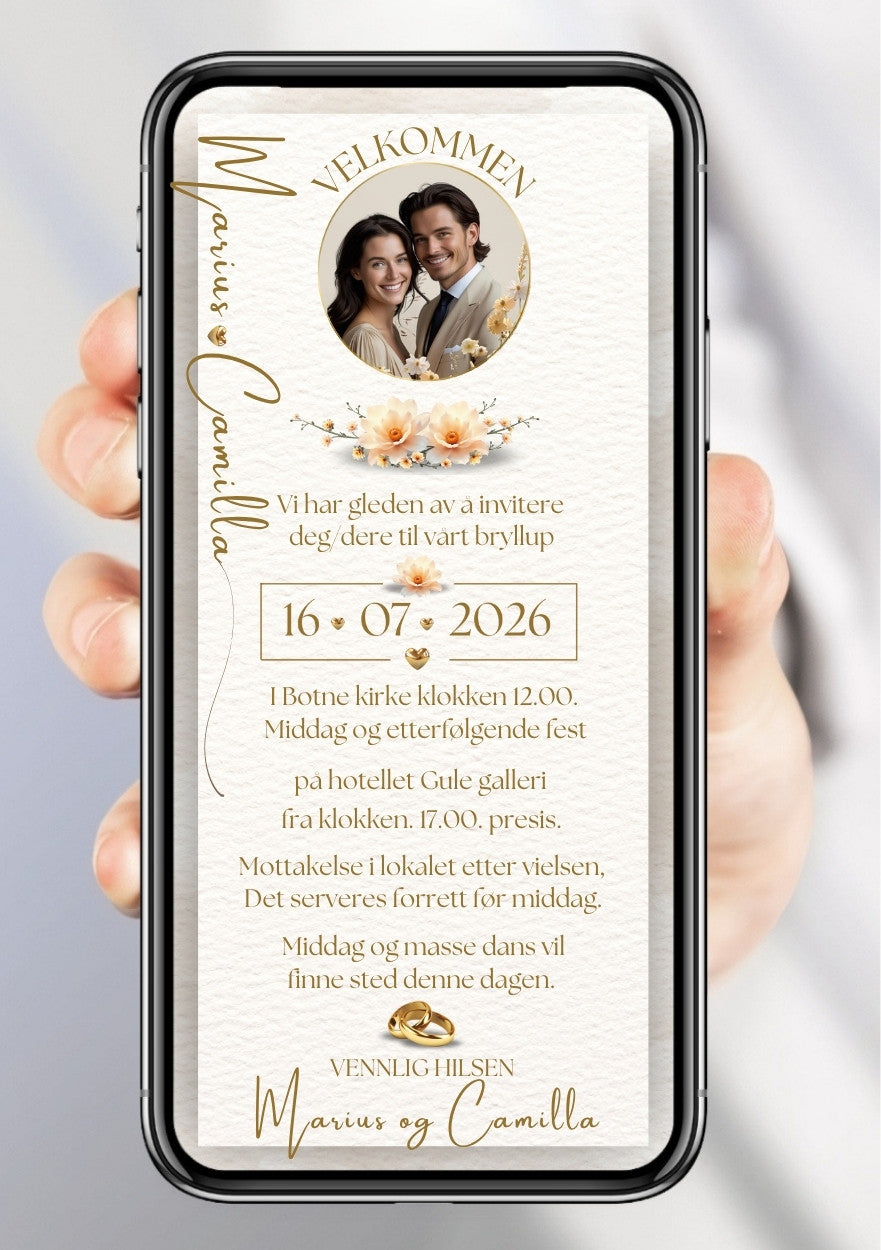 BRYLLUP INVITASJON