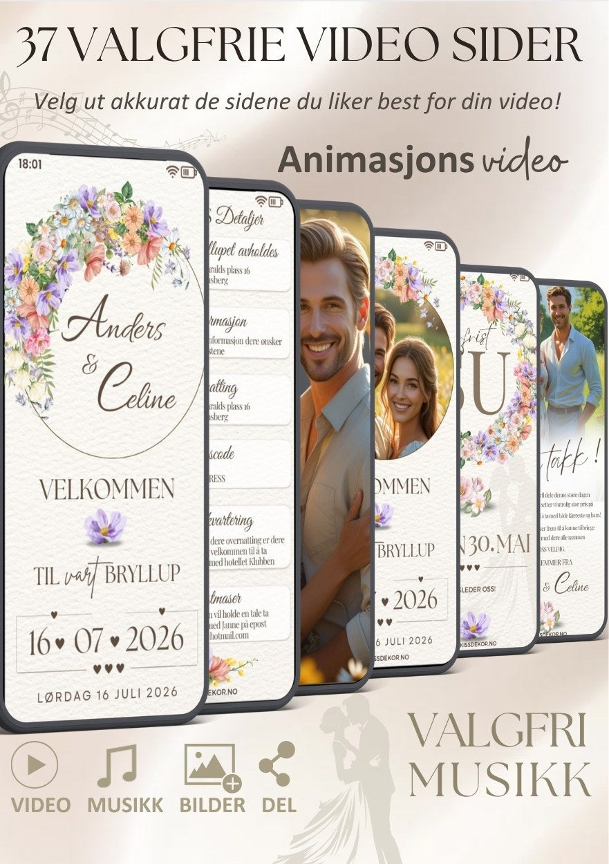 VIDEOINVITASJON BRYLLUP