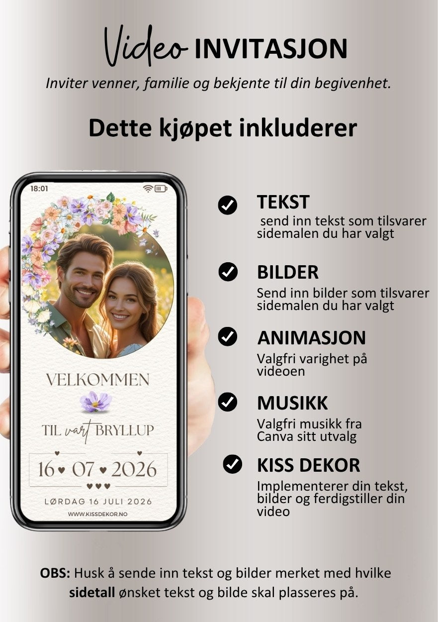 VIDEOINVITASJON BRYLLUP