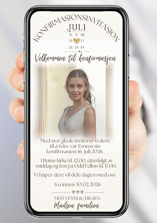 INVITASJON KONFIRMASJON
