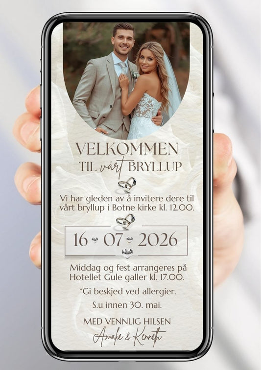 BRYLLUP INVITASJON