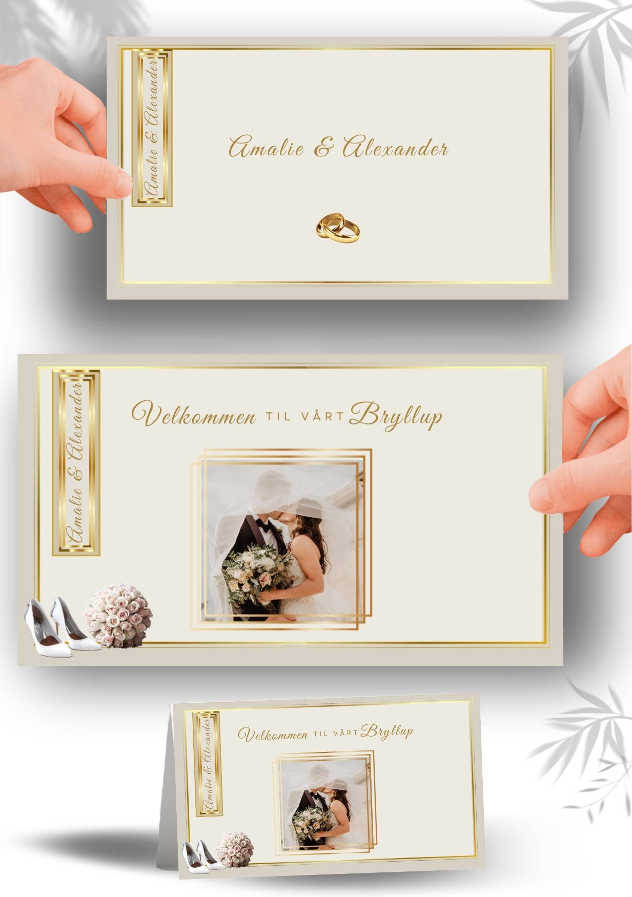 BORDKORT FOR BRYLLUP