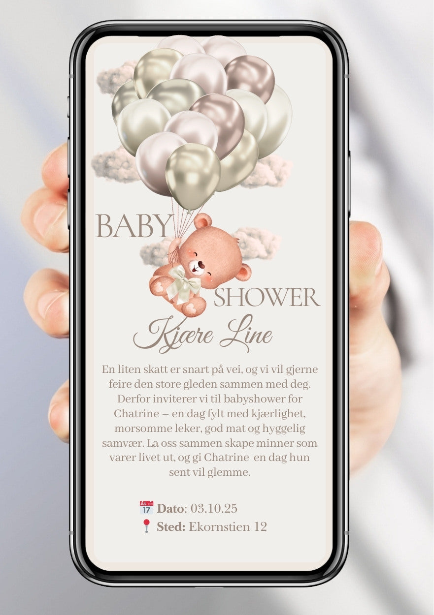 BABYSHOWER INVITASJON