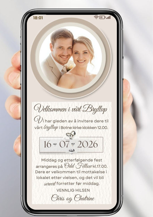 BRYLLUP INVITASJON