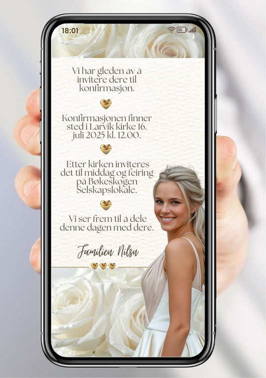 KONFIRMASJON INVITASJON