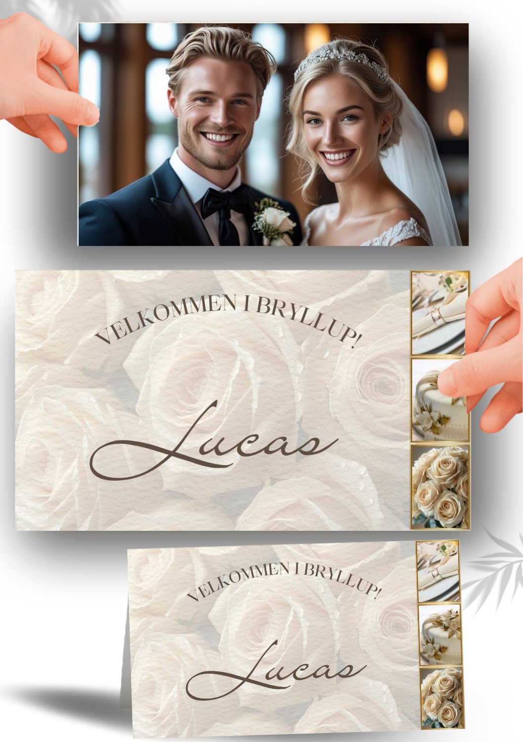 BORDKORT FOR BRYLLUP
