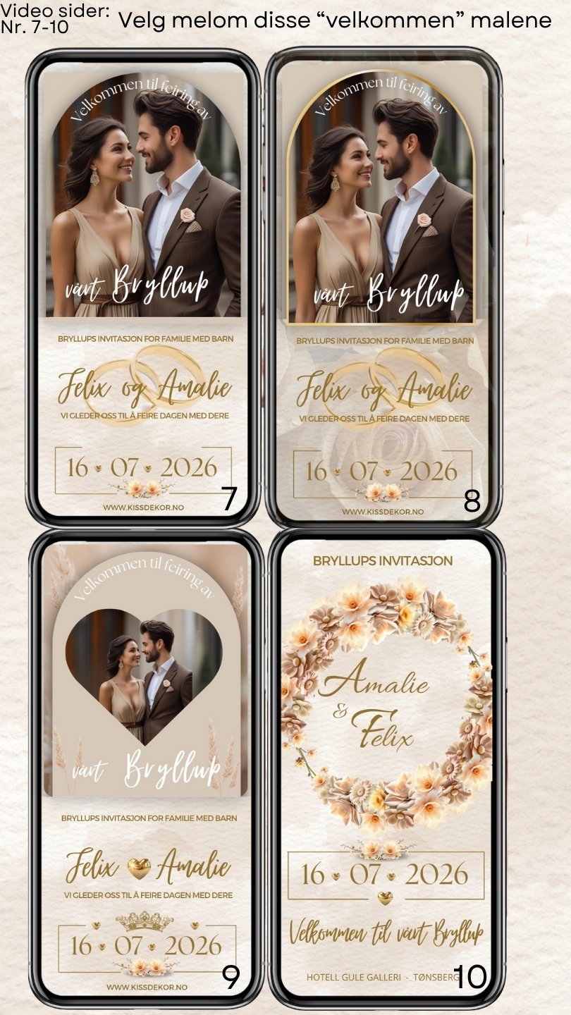 VIDEOINVITASJON BRYLLUP