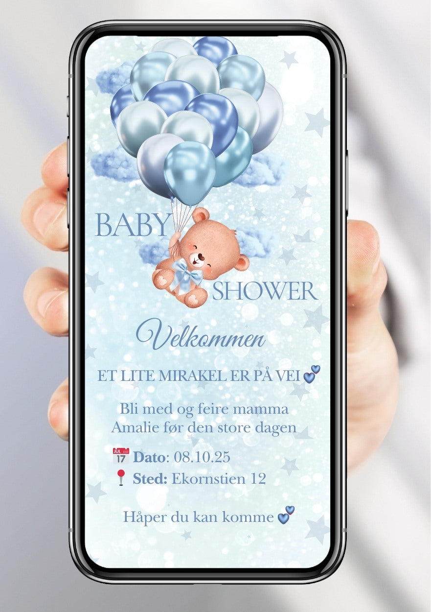 BABYSHOWER INVITASJON
