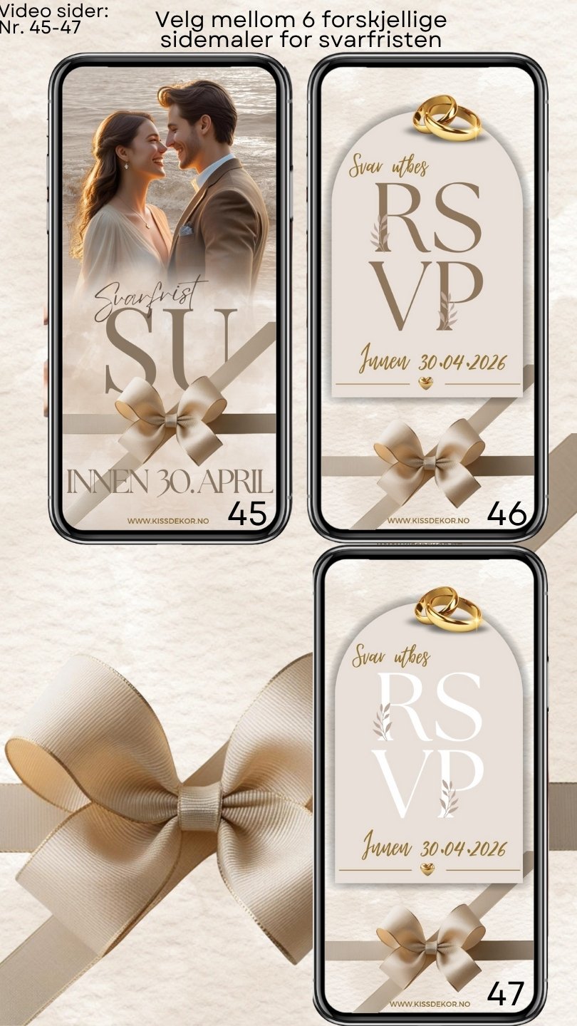 VIDEOINVITASJON BRYLLUP