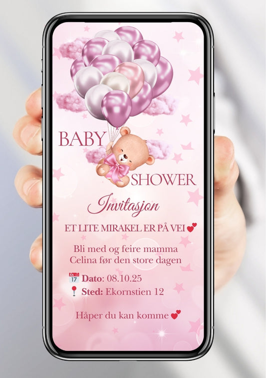 BABYSHOWER INVITASJON