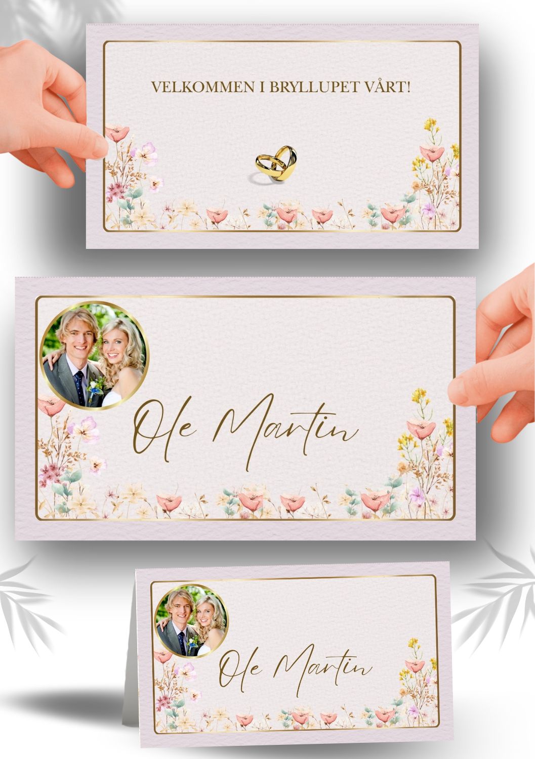 BORDKORT FOR BRYLLUP