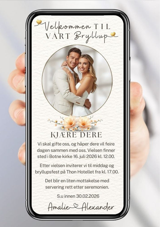 BRYLLUP INVITASJON