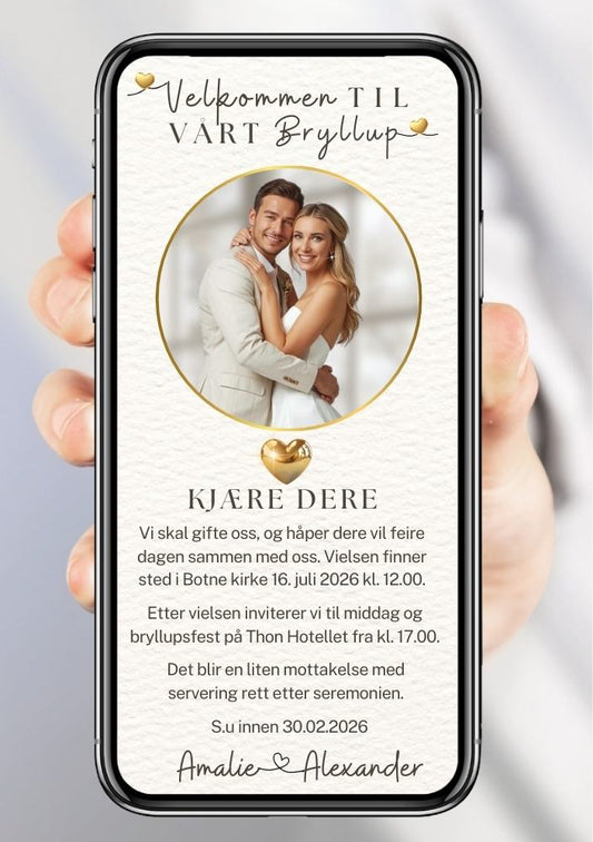 BRYLLUP INVITASJON