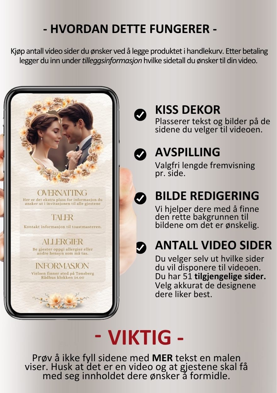 VIDEOINVITASJON BRYLLUP