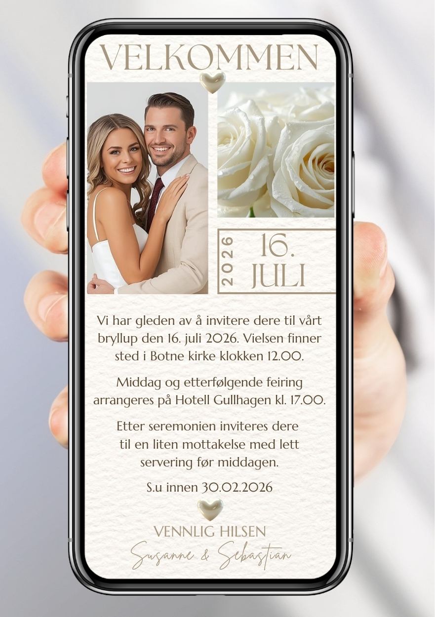 BRYLLUP INVITASJON